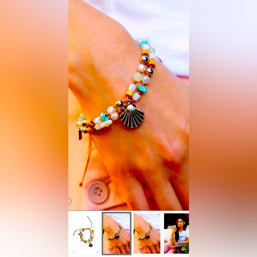 🧜🏻♀️🧜 “COASTLINE CELEBRATION” MULTI BRACELET ~ PAPARAZZI❗️🧜🏻♀️🧜 - Picture 4 of 5